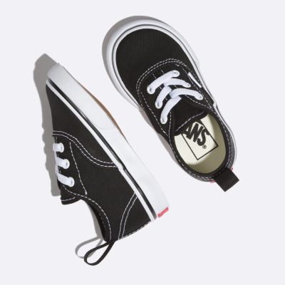 Vans Elastic Laces Authentic - Çocuk Spor Ayakkabı (Siyah)